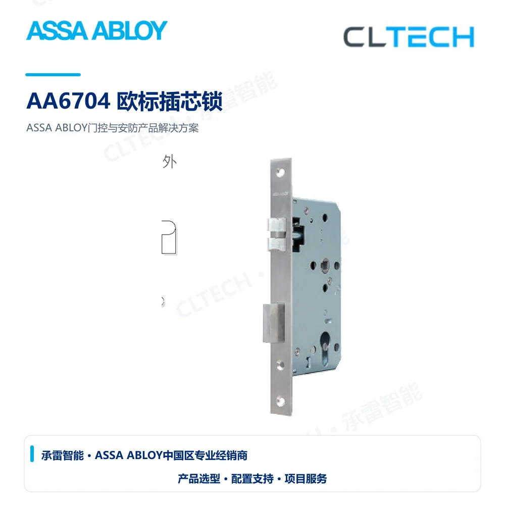 ASSA ABLOY AA6704 欧标插芯锁产品图