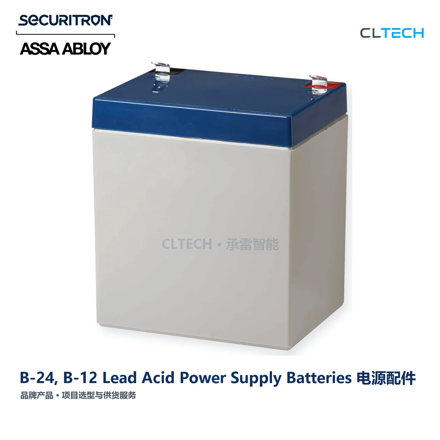 SECURITRON B-24, B-12 Lead Acid Power Supply Batteries 产品图
