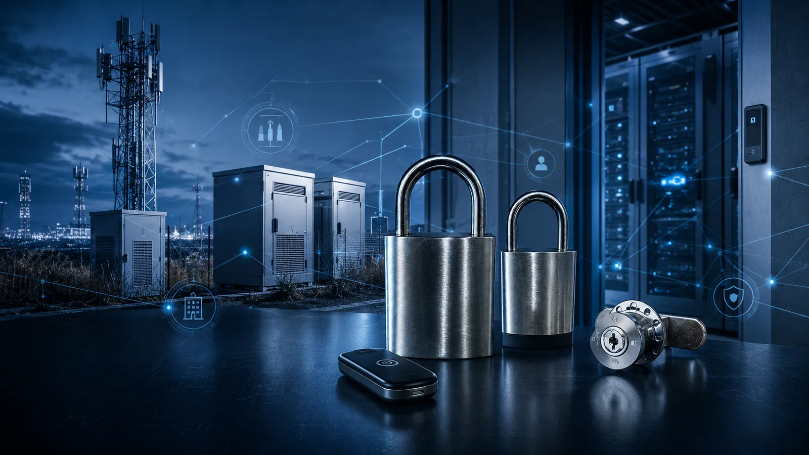 ASSA ABLOY IDS无源锁在通信基站、机房和户外机柜中的数字化锁控应用